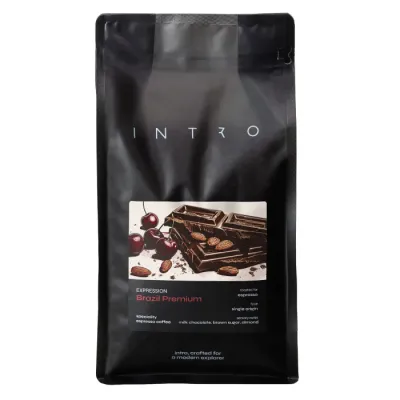 Кофе в зёрнах INTRO Brazil Premium Espresso, средняя обжарка, 1 кг