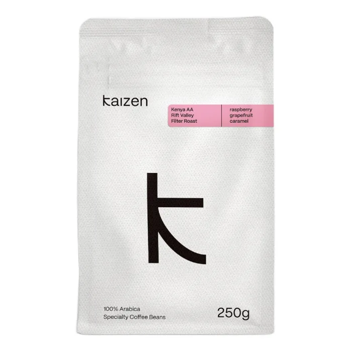 Кофе в зёрнах Kaizen Kenya AA Rift Valley, светлая обжарка, фильтр, 250 г