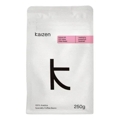 Кофе в зёрнах Kaizen Kenya AA Rift Valley, светлая обжарка, фильтр, 250 г