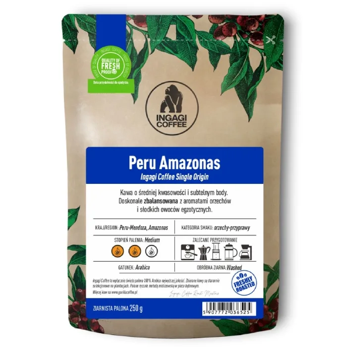 Кофе в зёрнах Ingagi Coffee Peru Amazonas 1 кг