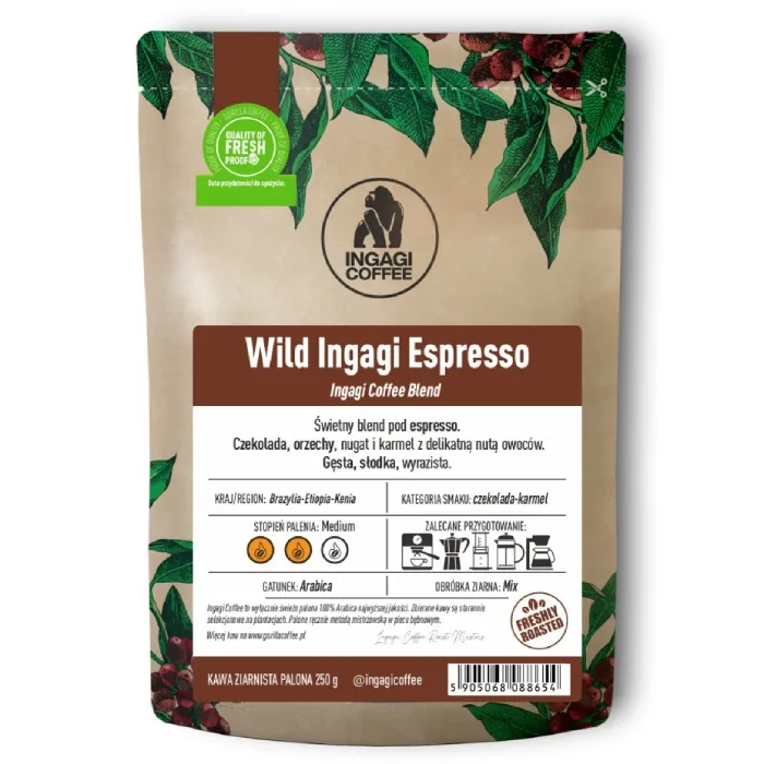 Кофе в зёрнах Ingagi Coffee Wild Ingagi Espresso 1 кг