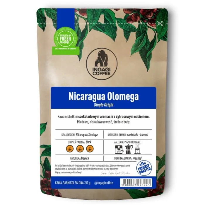 Кофе в зёрнах Ingagi Coffee Nicaragua Olomega 1 кг