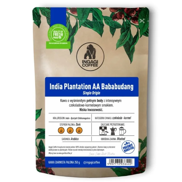 Кофе в зёрнах Ingagi Coffee India Plantation AA Bababudang 1 кг