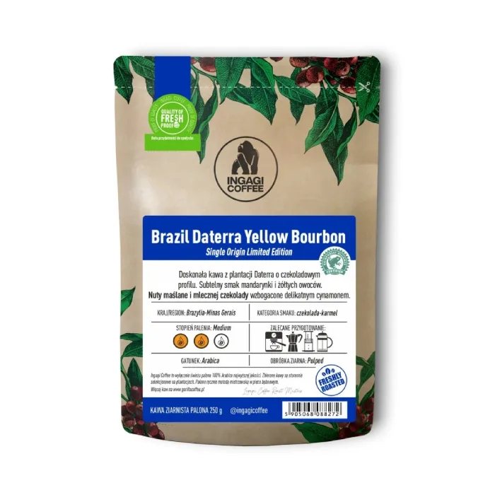 Кофе в зернах Ingagi Coffee Brazil Daterra Yellow Bourbon 250 г