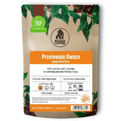 Кофе в зернах Ingagi Coffee Przelewam Owoce светлая обжарка 1 кг