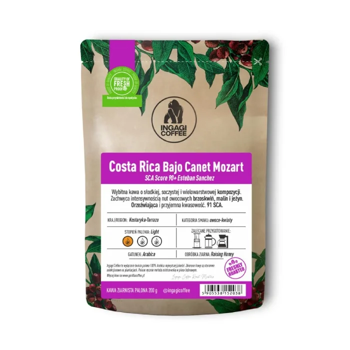 Кофе в зернах Ingagi Coffee Kostaryka Bajo Canet Mozart 200 г