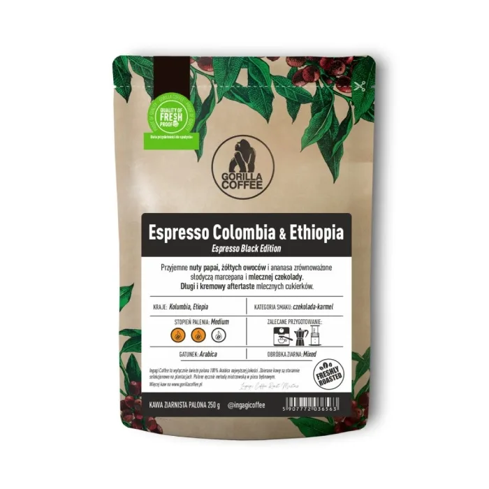 Кофе в зернах Ingagi Coffee Colombia & Ethiopia 250 г