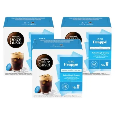 Набор капсул Nescafe Dolce Gusto Iced Frappe, 3 упаковки по 16 штук