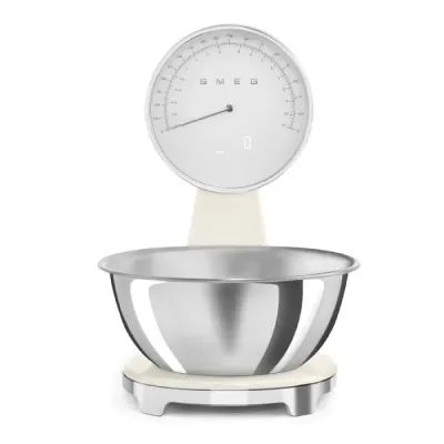 Цифровые кухонные весы Smeg KSF01CRWW - Кремовый глянец