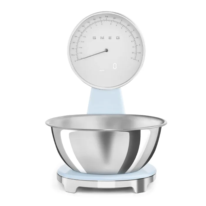 Цифровые кухонные весы Smeg KSF01PBWW - Пастельно-голубой глянец