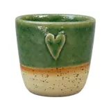 Керамическая чашка Pot Pot Glossy Green Heart 200 мл — фото 1