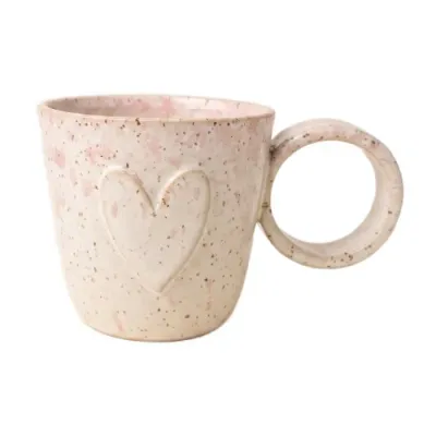 Чашка керамическая Pot Pot Big Heart 200 мл, с ручкой