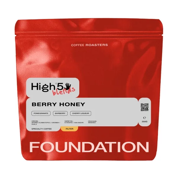 Кофе в зернах Foundation Coffee Roasters High5 Blend Berry Honey Filtr, 250 г