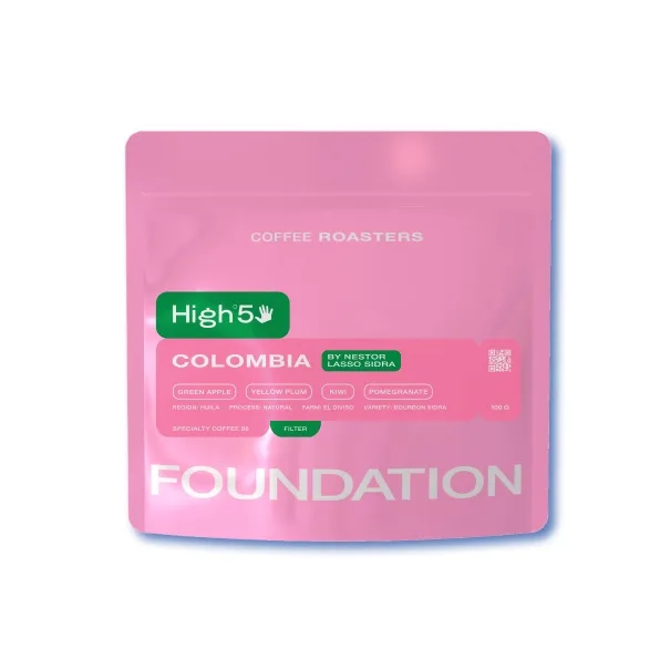 Кофе в зернах Foundation Coffee Roasters High5 Colombia By Nestor Lasso Sidra Filtr, 100 г