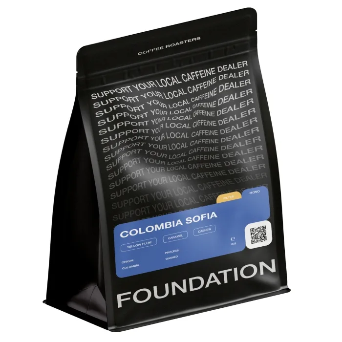 Кофе в зернах Foundation Coffee Roasters Colombia Sofia Filtr, 1 кг