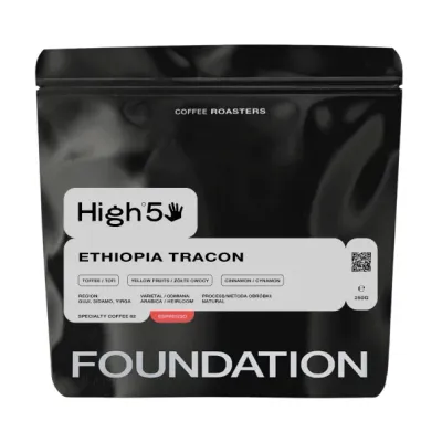 Кофе в зернах Foundation Coffee Roasters High5 Ethiopia Tracon Espresso, 250 г