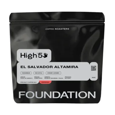 Кофе в зернах Foundation Coffee Roasters High5 Salvador Altamira Espresso, 250 г