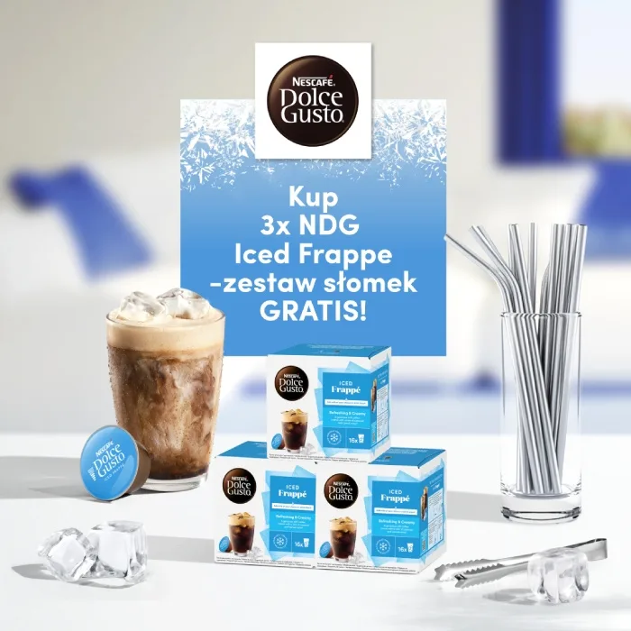Кофе в капсулах Nescafe Dolce Gusto Iced Frappe с металлическими трубочками, 48 шт