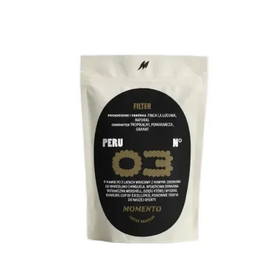 Кофе в зёрнах Momento Peru №3 Finca La Lucuma Natural 250 г