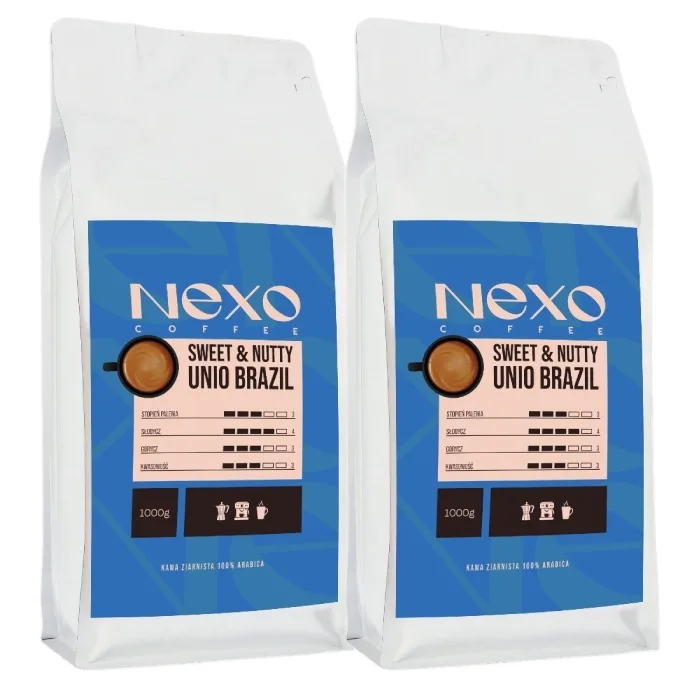Набор кофе в зёрнах NEXO Coffee Unio Brazil, 2 упаковки по 1 кг
