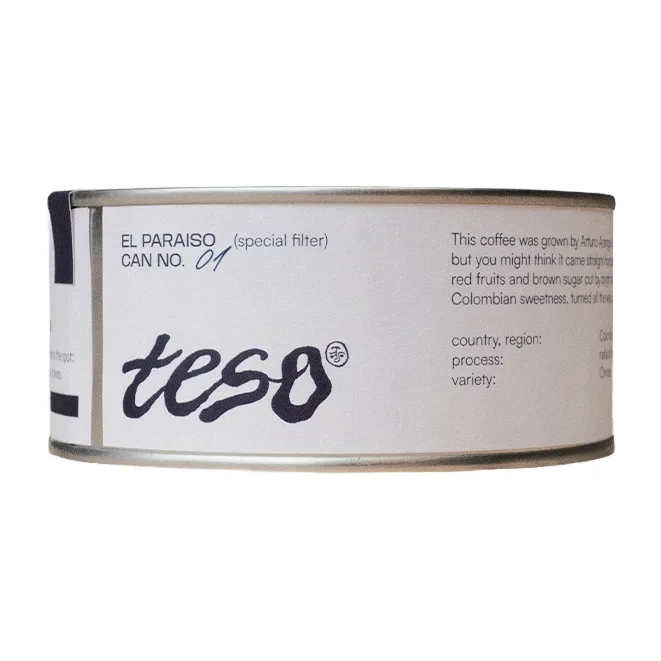 Кофе в зёрнах Teso Колумбия El Paraiso для фильтра, 125 г