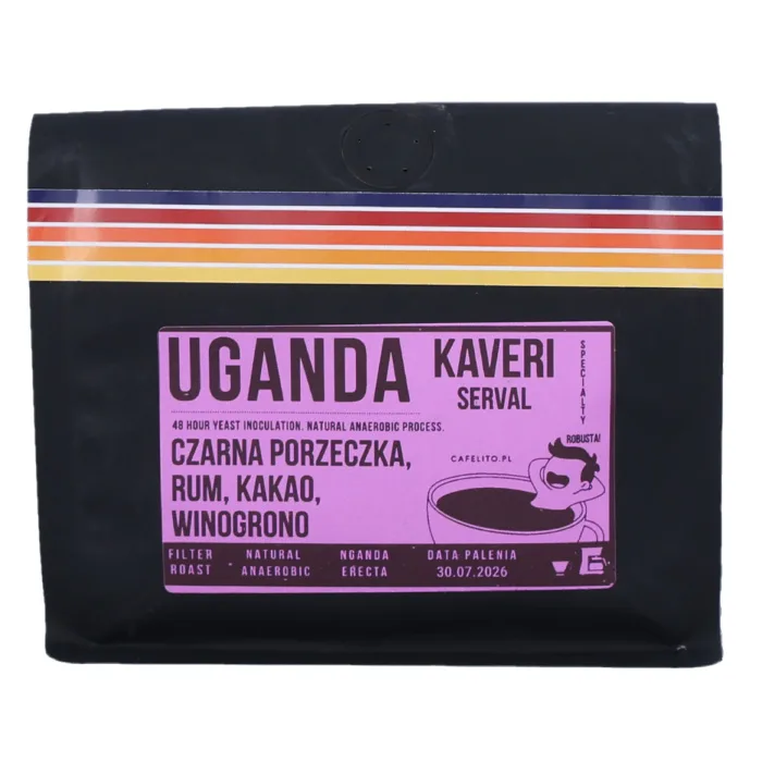 Кофе в зёрнах Cafelito Уганда Кавери Серваль OMG робуста, 250 г