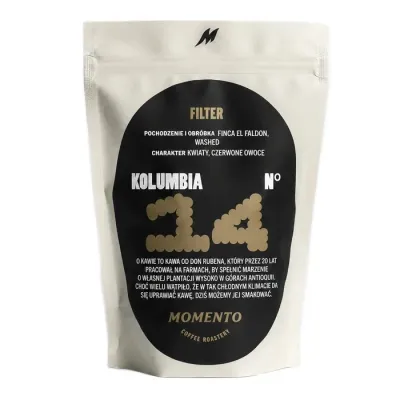 Кофе в зёрнах Momento Колумбия 14 Finca El Faldon, мытая обработка, 250 г