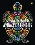 Раскраска по номерам Sunlife Drawing — Animal Stencils: животные на белом и чёрном фоне, 104 стр. — фото 1
