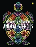 Раскраска по номерам Sunlife Drawing — Animal Stencils: животные на белом и чёрном фоне, 104 стр. — фото 3