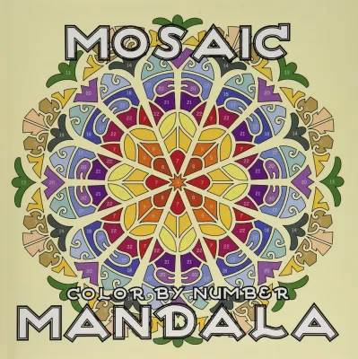 Раскраска по номерам Sunlife Drawing — Mosaic Mandala: 30 мандал, 68 стр.