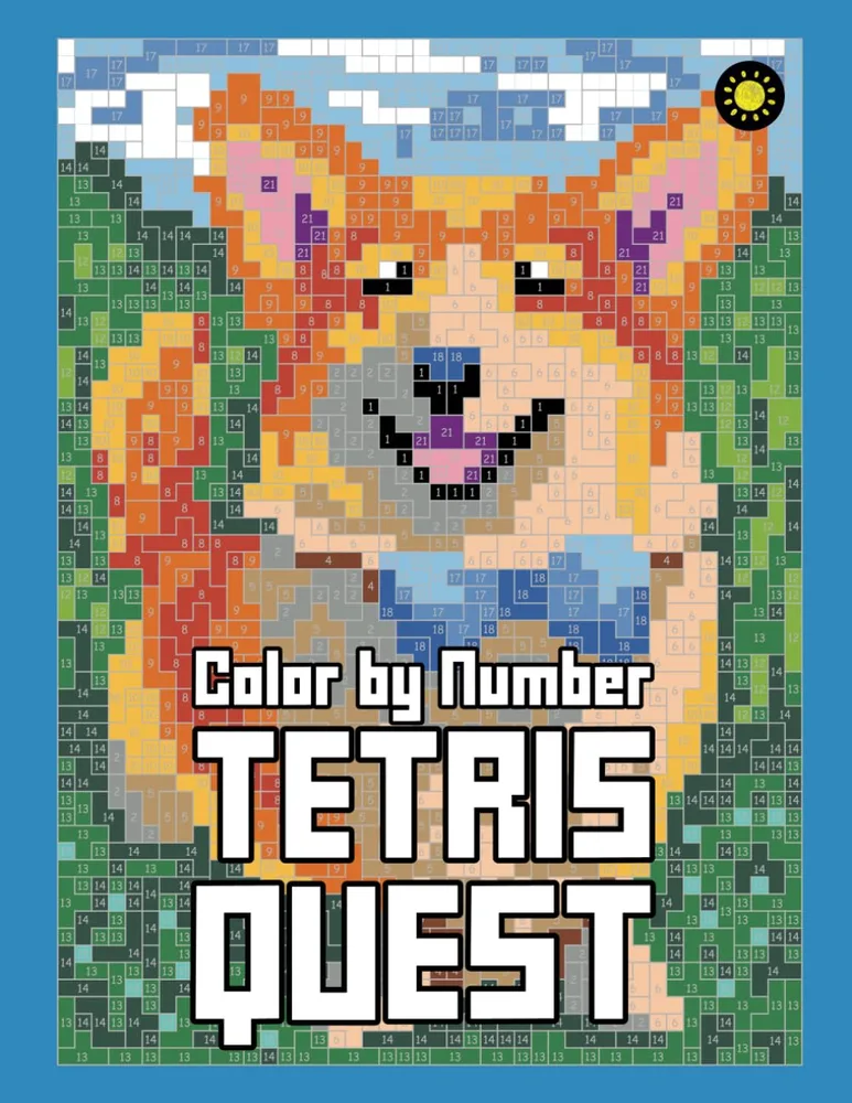 Раскраска по номерам Sunlife Drawing — Tetris Quest, 54 стр.