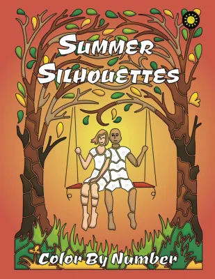 Раскраска по номерам Sunlife Drawing — Летние силуэты на белом фоне, 65 стр.