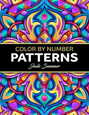 Раскраска по номерам Jade Summer — Узоры, для взрослых, 110 стр.