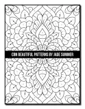 Раскраска по номерам Jade Summer — Красивые узоры, для взрослых, 110 стр. — фото 3