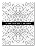 Раскраска по номерам Jade Summer — Красивые узоры, для взрослых, 110 стр. — фото 5