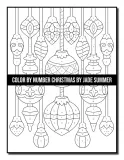 Раскраска по номерам Jade Summer — Рождество, для взрослых, 110 стр. — фото 8
