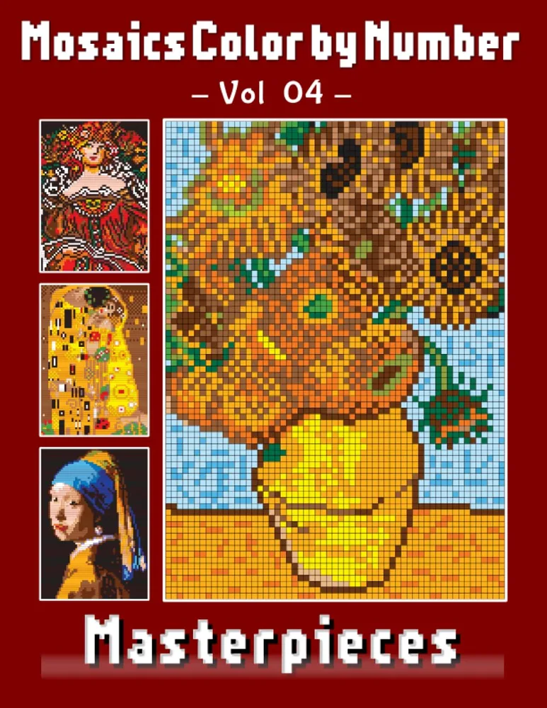 Раскраска по номерам Jennifer Rolling — Мозаика: шедевры живописи, Vol 04, 63 стр.
