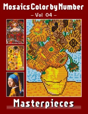 Раскраска по номерам Jennifer Rolling — Мозаика: шедевры живописи, Vol 04, 63 стр.