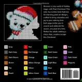 Раскраска по номерам Pixelcolorist Books — Пиксельное Рождество, для взрослых, 123 стр. — фото 3