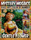 Раскраска по номерам Pipo Pixel — Нежный цветок: женщины и природа, загадочная мозаика, пиксель-арт, Vol. 03, 212 стр. — фото 1