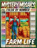 Раскраска по номерам Pipo Pixel — 100 сцен фермерской жизни, загадочная мозаика, Vol. 1: работа на ферме, 220 стр. — фото 2