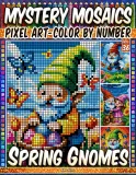 Раскраска по номерам Pipo Pixel — Весенние гномы в цветущих садах, загадочная мозаика, Vol. 36, 112 стр. — фото 1