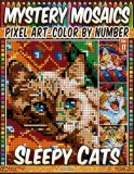 Раскраска по номерам Pipo Pixel — Сонные котики, загадочная мозаика, пиксель-арт, Vol. 11, 212 стр. — фото 2
