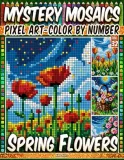 Раскраска по номерам Pipo Pixel — Весенние цветы, загадочная мозаика, пиксель-арт, Vol. 32, 112 стр. — фото 2