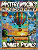 Раскраска по номерам Pipo Pixel — Летние пикники, загадочная мозаика, пиксель-арт, Vol. 04, 212 стр. — фото 2