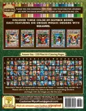 Раскраска по номерам Pipo Pixel — Рождественские дикие животные, загадочная мозаика, пиксель-арт, Vol. 4, 220 стр. — фото 3