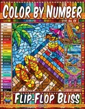 Раскраска по номерам Pipo Pixel — Шлёпанцы и лето: тропический пляж и отпуск, Vol. 01, 42 стр. — фото 1