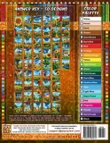 Раскраска по номерам Pipo Pixel — Ферма подсолнухов, загадочная мозаика, пиксель-арт, Vol. 32, 112 стр. — фото 3
