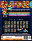 Раскраска по номерам Pipo Pixel — Винтажные пляжные фургоны, ретро-серф, Vol. 03, 42 стр. — фото 3