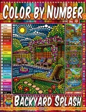 Раскраска по номерам Pipo Pixel — Брызги на заднем дворе: бассейн и игры с водой, Vol. 19, 42 стр. — фото 1